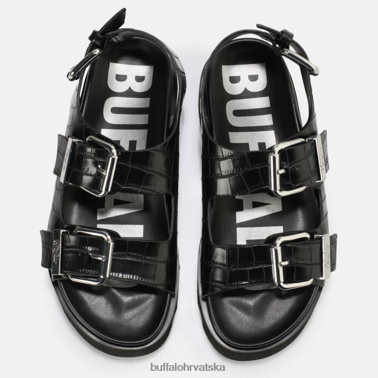 crno Buffalo veganske perry sandale na platformu |sandale TDD6T850